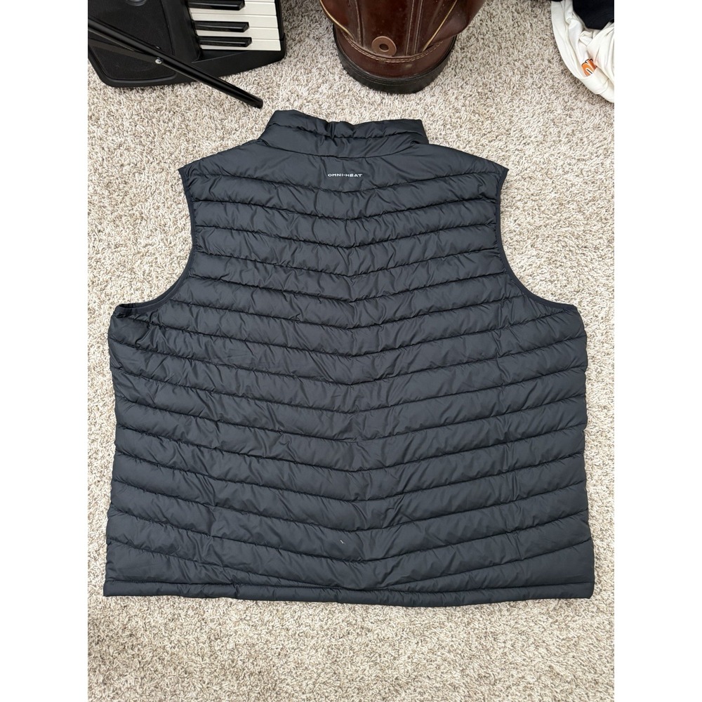 Columbia Omini Heat Puffer Vest Men's 4X Lightweight Black AMAZING CONDITION - Picture 2 of 6